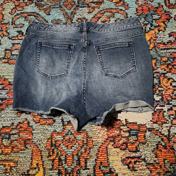 💘 Torrid Embroidered Flower Denim Shorts - Picture 2 of 3